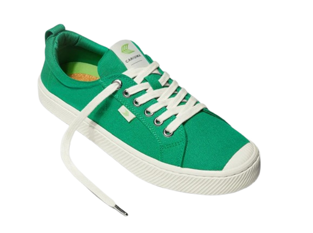 Cariuma OCA Low Canvas Sneaker Men's 8 Women's 9.5 Green Organic Cotton NIB